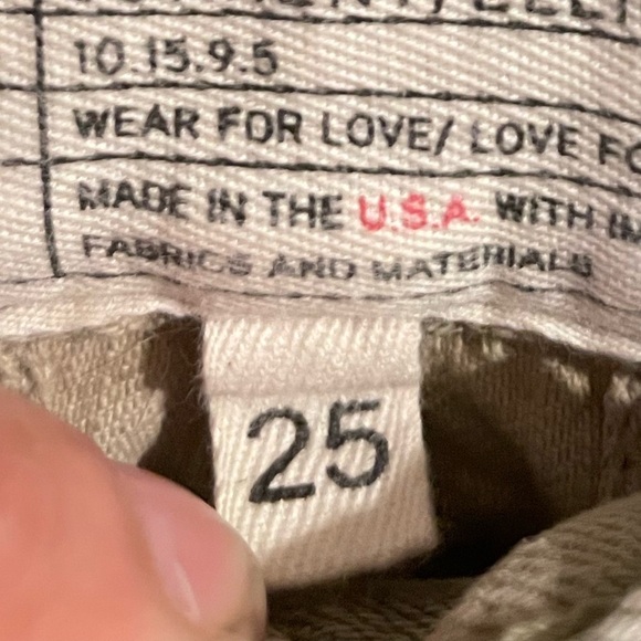 Current/ Elliot the boyfriend raw hem stretch shorts broken camo size 25 - Picture 5 of 6